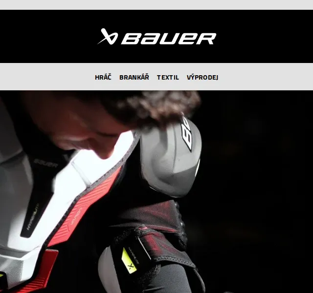 Bauer Hockey Česko: Sleva 20 % na výstroj – červenec 2026 | Nuslet.cz