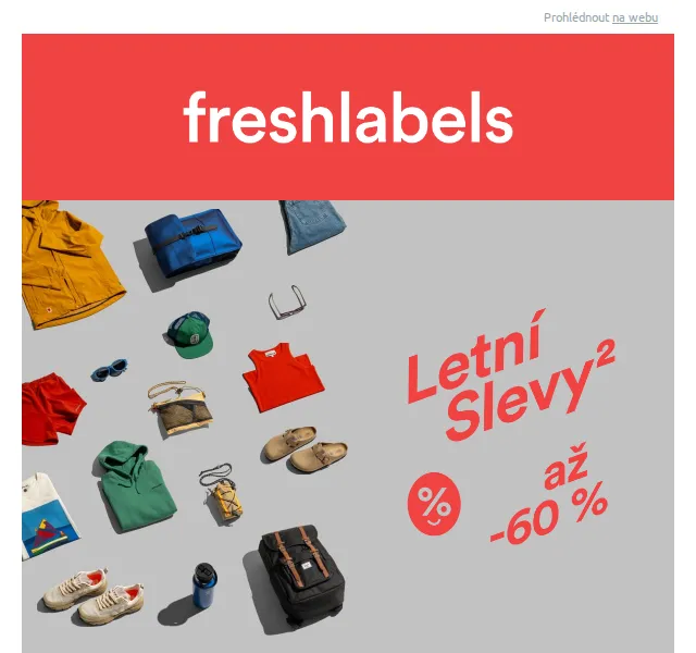 Freshlabels: Druhé kolo slev až 60 % – červen 2026 | Nuslet.cz