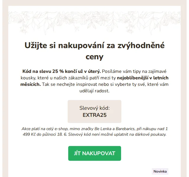 Ovečkárna: Sleva 25 % na celý sortiment – červen 2026 | Nuslet.cz