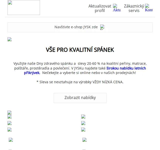 JYSK: Sleva 20–60 % na kvalitní spánek – červen 2026 | Nuslet.cz