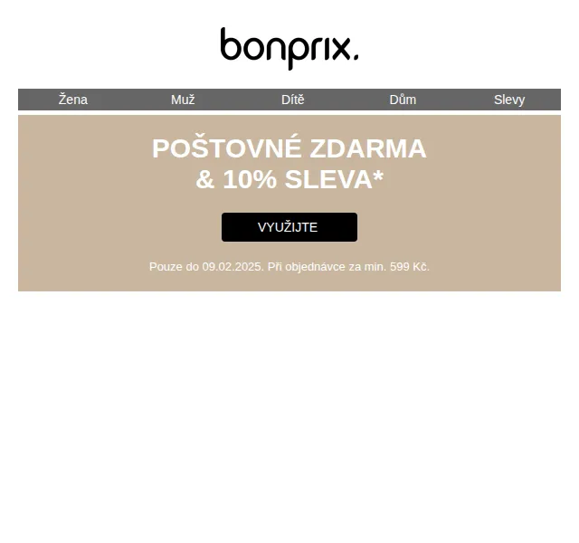 Bonprix: -10 % a poštovné zdarma – červenec 2026 | Nuslet.cz