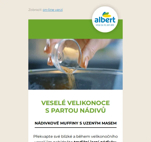 Albert: Velikonoční soutěž o 40 000 Kč a 20 nákupů – červen 2026 | Nuslet.cz