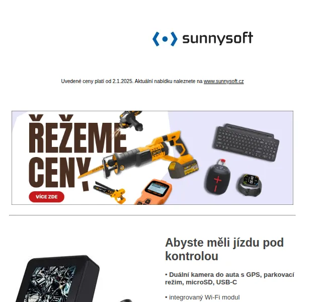 Sunnysoft: Povánoční výprodej – slevy až 40 % – leden 2025 | Nuslet.cz