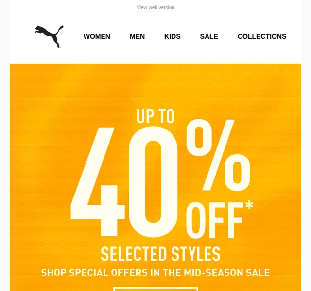PUMA: sleva až 40 % na Mid-Season Sale – červen 2026 | Nuslet.cz