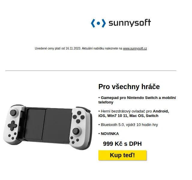 Sunnysoft: Slavte prodloužený víkend se slevami – červen 2026 | Nuslet.cz