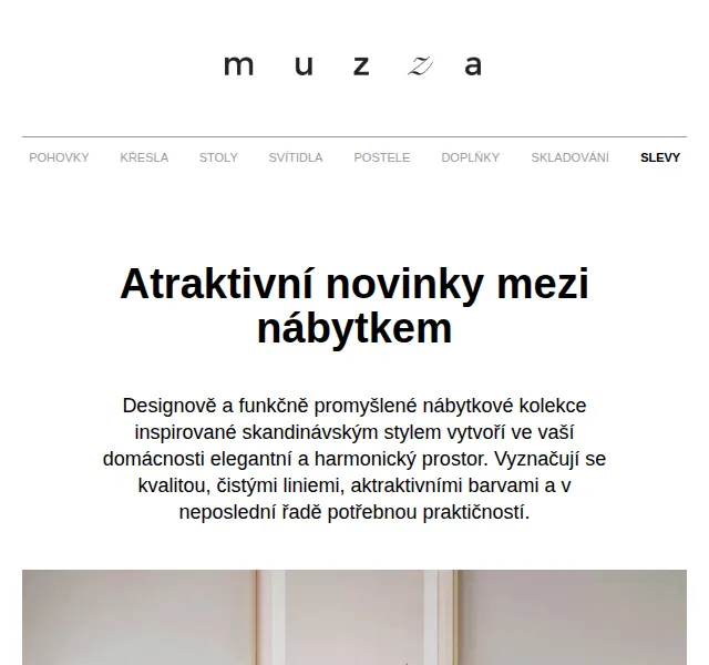 MUZZA: Nové kolekce nábytku – červen 2026 | Nuslet.cz