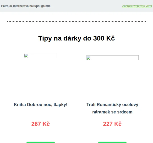 Patro: tipy na vánoční dárky s cenami od 227 Kč – červen 2026 | Nuslet.cz