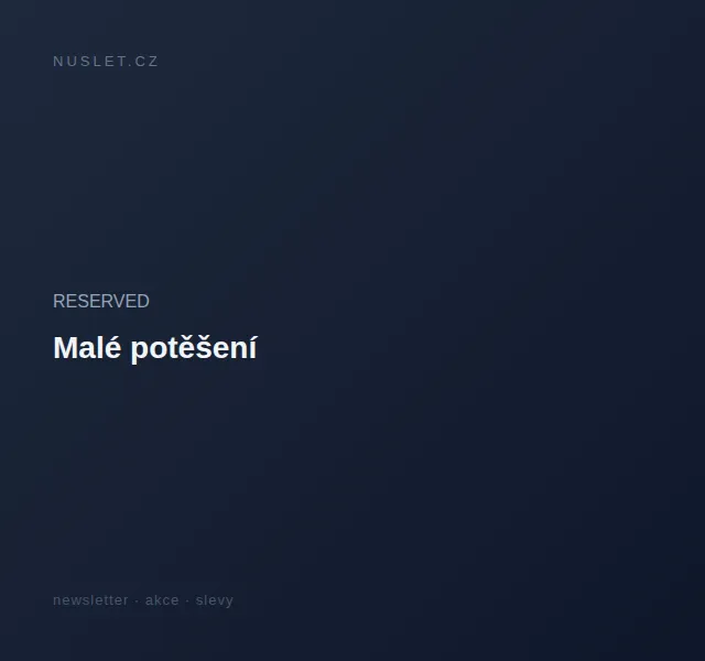 RESERVED: Nová kolekce – červen 2026 | Nuslet.cz
