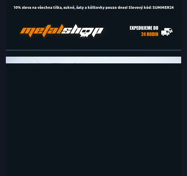METALSHOP: 10% sleva na tílka, sukně, šaty a kšiltovky – červen 2026 | Nuslet.cz
