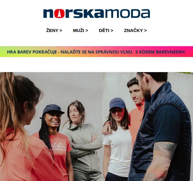 Norskamoda.cz: Slevy až 19 % na merino a outdoor – červen 2026 | Nuslet.cz