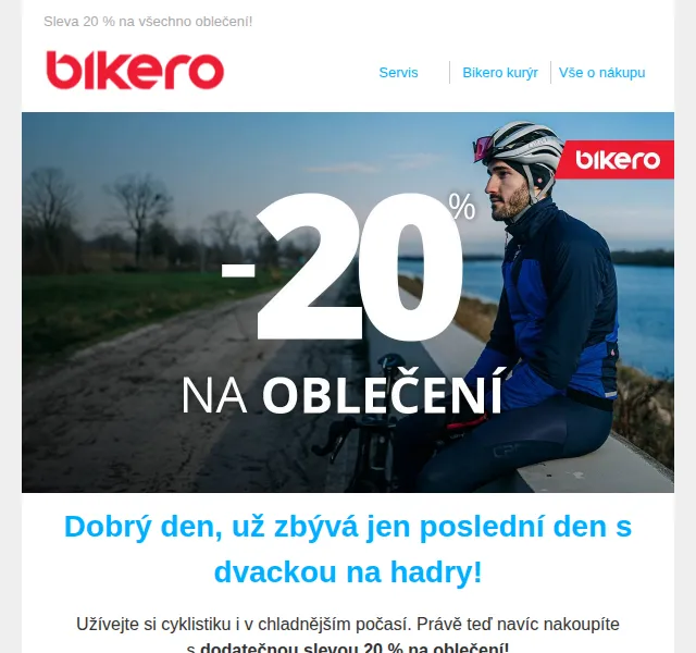 czbikero: Sleva 20 % na oblečení – červenec 2026 | Nuslet.cz