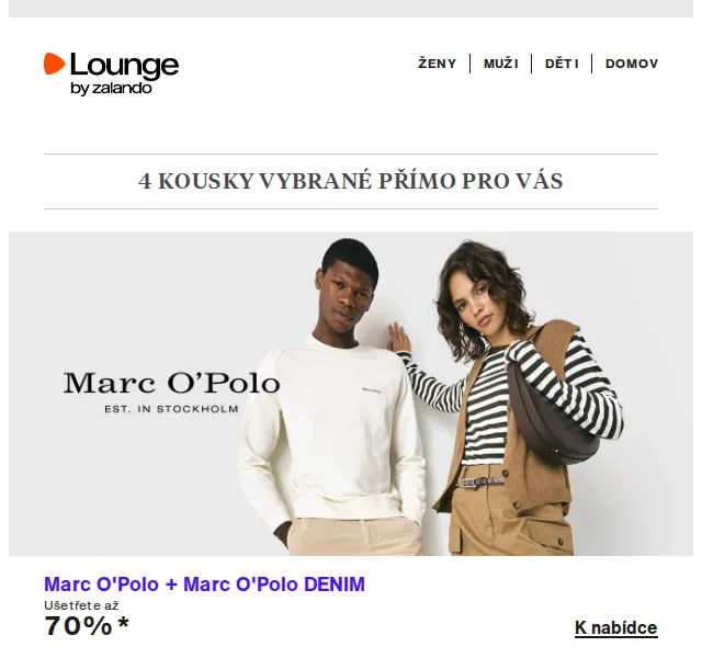 Lounge by Zalando: Marc O'Polo, Tom Tailor, DKNY – červen 2026 | Nuslet.cz