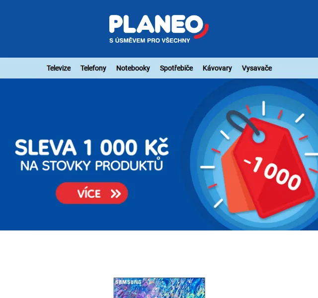 Planeo: SLEVA 1000 Kč na stovky produktů – červen 2026 | Nuslet.cz