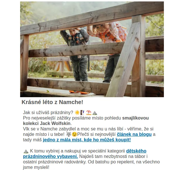 Namcheshop: Jack Wolfskin smajlíková kolekce a letní výprodej – červenec 2026 | Nuslet.cz