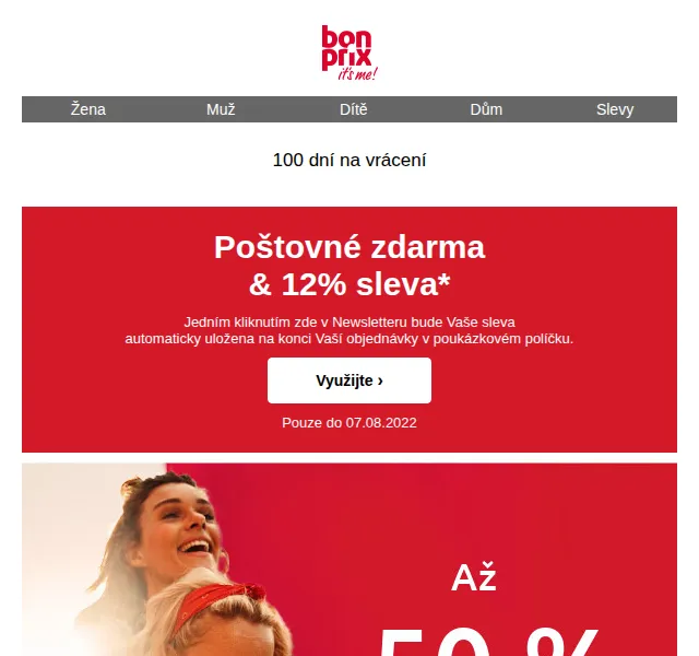 bonprix: Až -50 % v posledních letních slevách – červen 2026 | Nuslet.cz