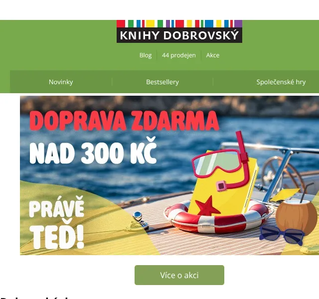 KnihyDobrovsky.cz: Poštovné zdarma na novinky – červen 2026