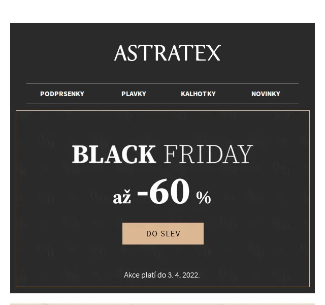 Astratex: Black Friday slevy až 60 % – červen 2026 | Nuslet.cz