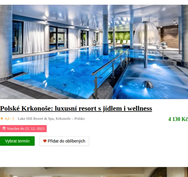 Slevomat: Pobyt v Lake Hill Resort & Spa – červen 2026 | Nuslet.cz