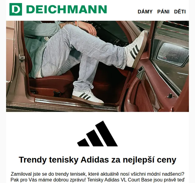 DEICHMANN: Tenisky Adidas VL Court Base za nejlepší ceny – červen 2026 | Nuslet.cz