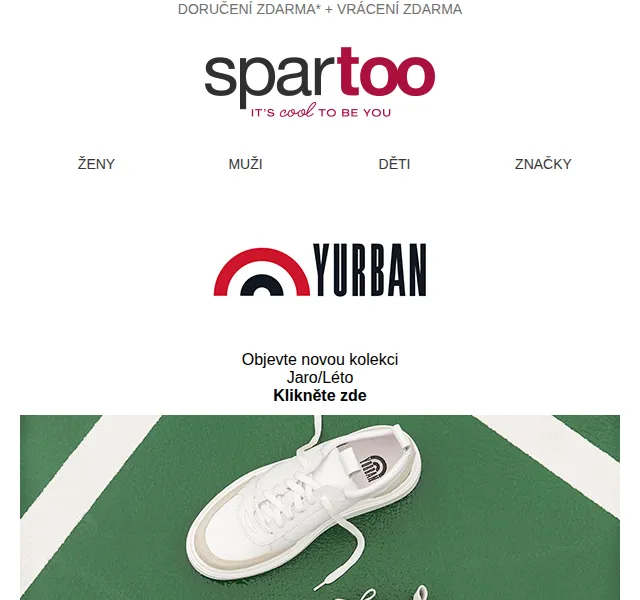 Spartoo: Kolekce Yurban s dopravou zdarma – červen 2026 | Nuslet.cz