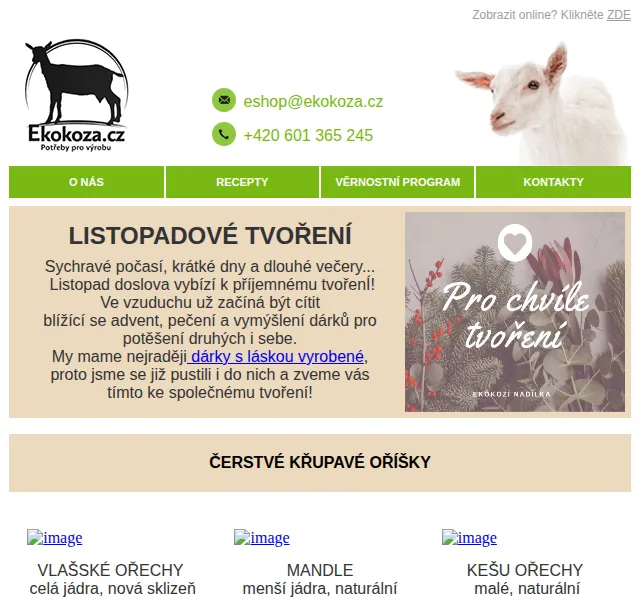 Ekokoza: Listopadové tvoření – ořechy, svíčky, vůně | Nuslet.cz