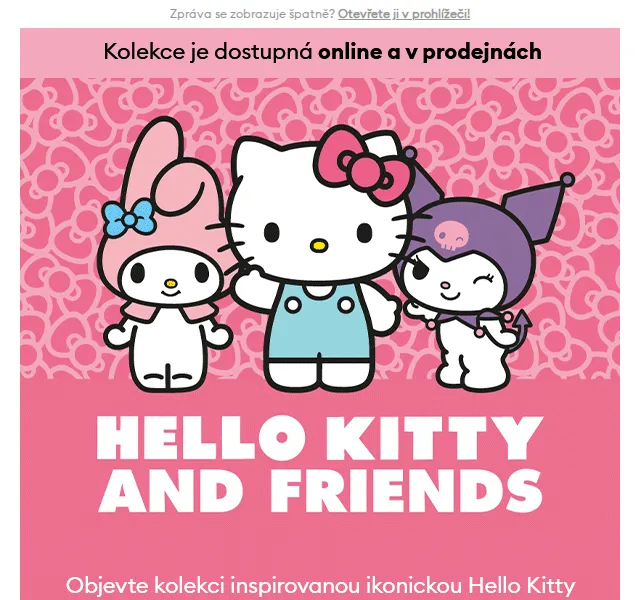 Sinsay: Hello Kitty and Friends kolekce – červen 2026 | Nuslet.cz