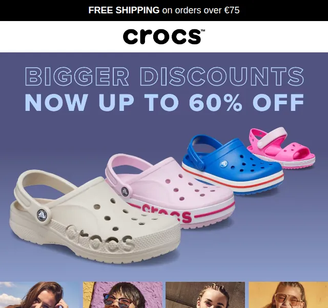 Crocs: mid-season slevy až 60 % – červen 2026 | Nuslet.cz