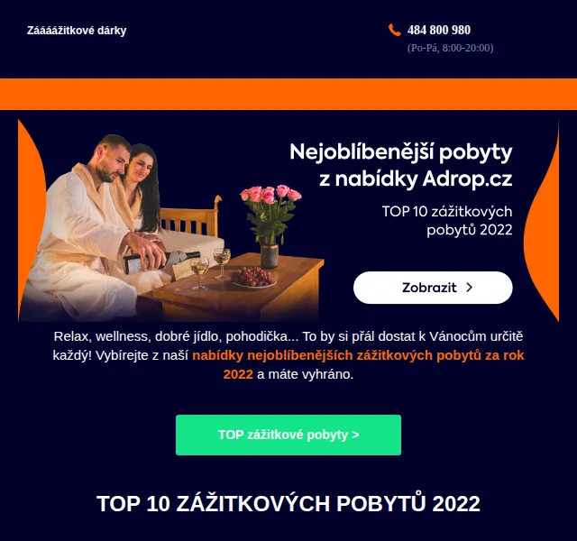 Adrop: TOP 10 zážitkových pobytů 2022 – červen 2026 | Nuslet.cz