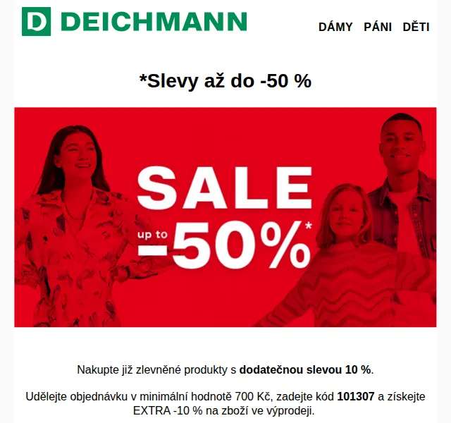 DEICHMANN: Extra 10% na letní výprodej – červen 2026 | Nuslet.cz