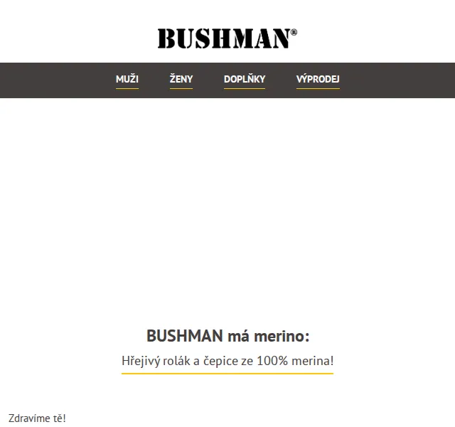 BUSHMAN: Merino rolák a čepice – červen 2026 | Nuslet.cz