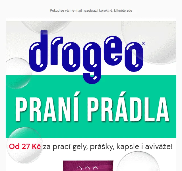 Drogeo: Výprodej pracích gelů a prášků již od 27 Kč – červen 2026 | Nuslet.cz