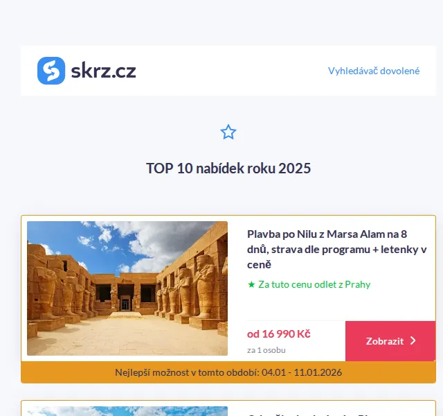 Vánoce na Skrz: TOP 10 pobytů 2025 – červenec 2026 | Nuslet.cz
