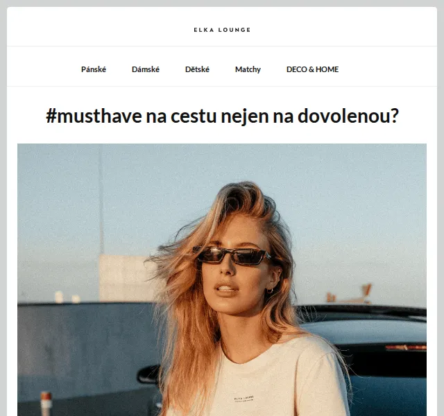 ELKA LOUNGE: Tričko z bio bavlny #secondskin – červen 2026 | Nuslet.cz