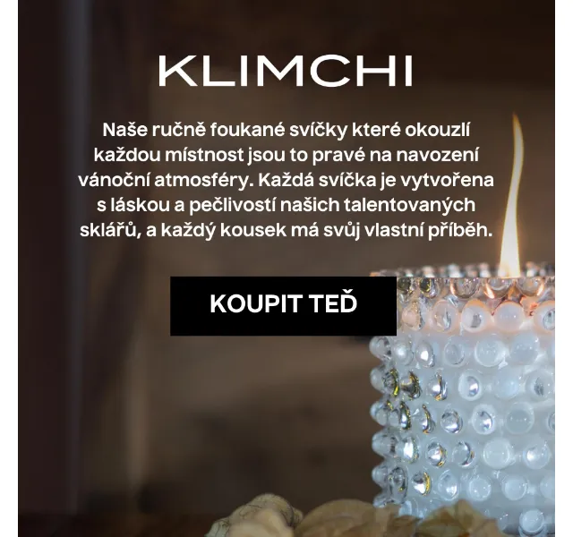 KLIMCHI: Ručně foukané svíčky – červenec 2026 | Nuslet.cz