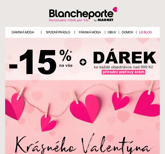 Blancheporte: extra sleva 15 % a dárek k nákupu – červen 2026 | Nuslet.cz