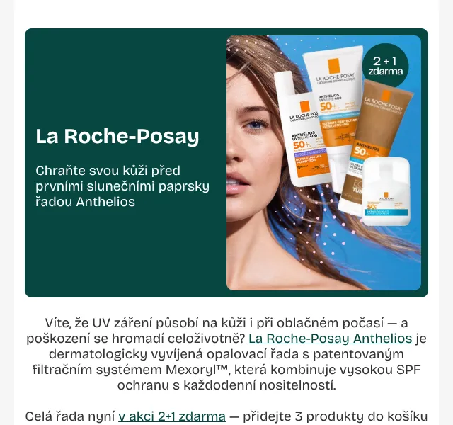 Pilulka.cz: La Roche-Posay 2+1 zdarma – duben 2026