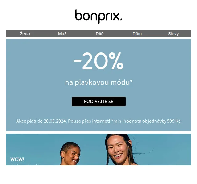 bonprix: 20% sleva na plavky – červenec 2026 | Nuslet.cz