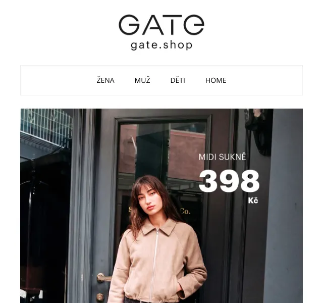 Gate.shop: podzimní móda od 198 Kč – září 2026