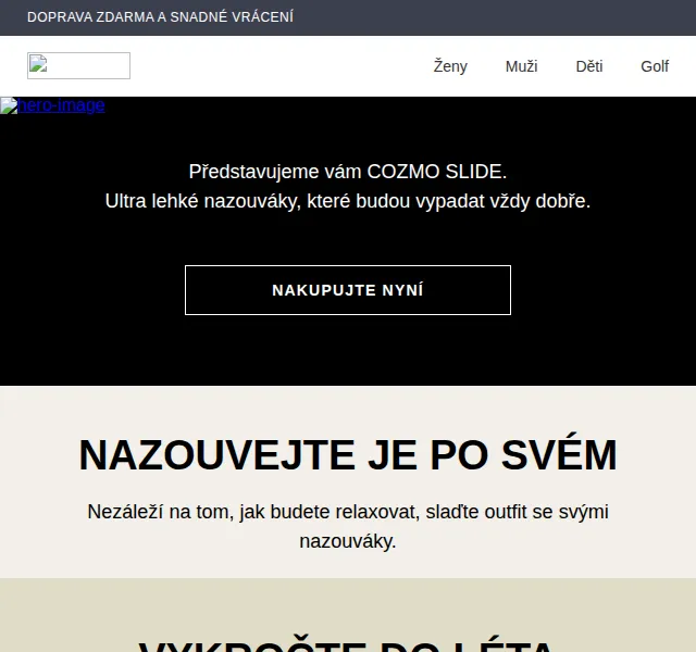 ECCO: ultra lehké nazouváky Cosmo Slide – červen 2026 | Nuslet.cz