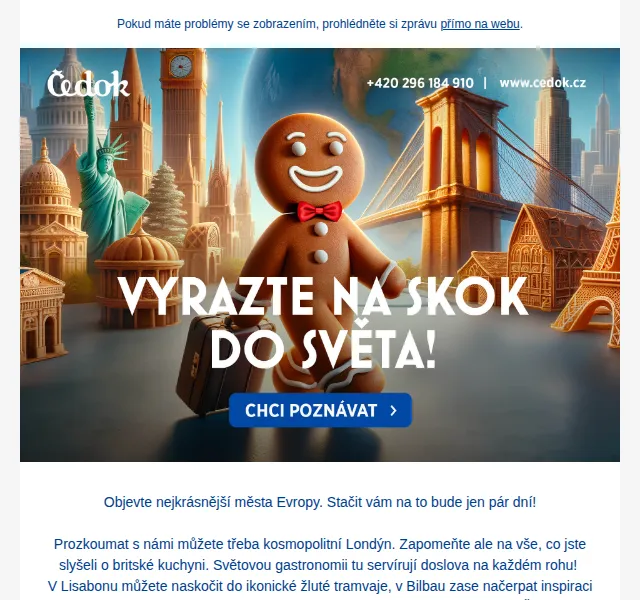 Čedok: Eurovíkendy od 5 190 Kč – červenec 2026 | Nuslet.cz
