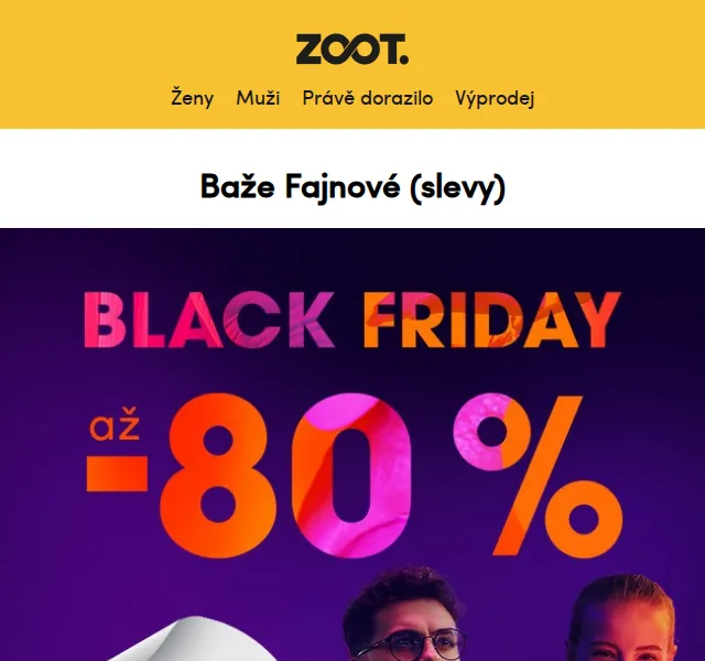 ZOOT: Black Friday až −80 % – červen 2026 | Nuslet.cz