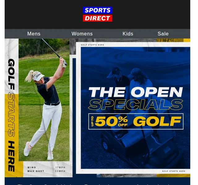 Sportsdirect: Slevy až 50 % na golf – červen 2026 | Nuslet.cz