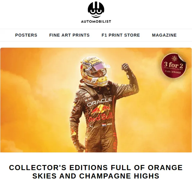 Automobilist: Limitovaná edice Max Verstappen 2022 – červen 2026 | Nuslet.cz
