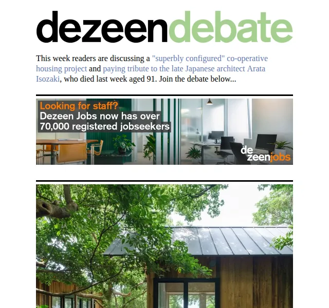 Dezeen Daily: Architektonické novinky – červen 2026 | Nuslet.cz