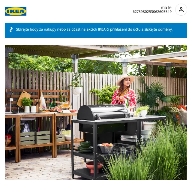 Ikea: Letní grilování a stolování venku – slevy do 40 % | červen 2026