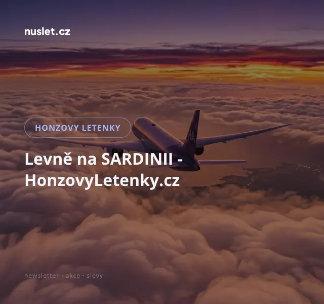 Honzovy letenky: Levně na Sardinii – červenec 2026 | Nuslet