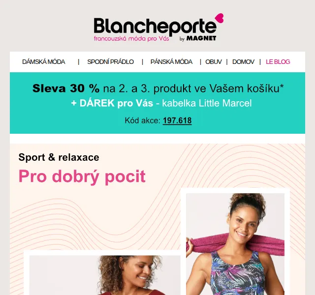 Blancheporte: Sportovní a volnočasová móda – červen 2026 | Nuslet.cz