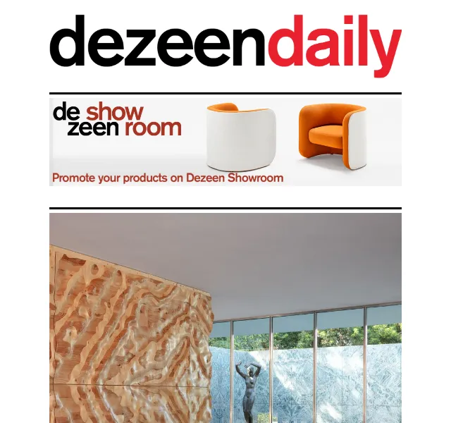 Dezeen Daily: Nová architektura a design – červen 2026 | Nuslet.cz