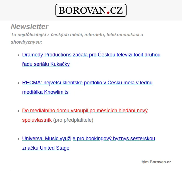 Aleš Borovan: Mediální novinky a seriál Kukačky – červen 2026 | Nuslet.cz