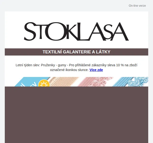 Stoklasa: Letní slevy na pruženky – červen 2026 | Nuslet.cz